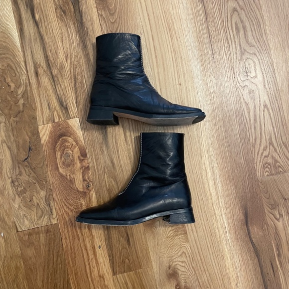 Miista Low Heel Square Toe Boots - Picture 6 of 6